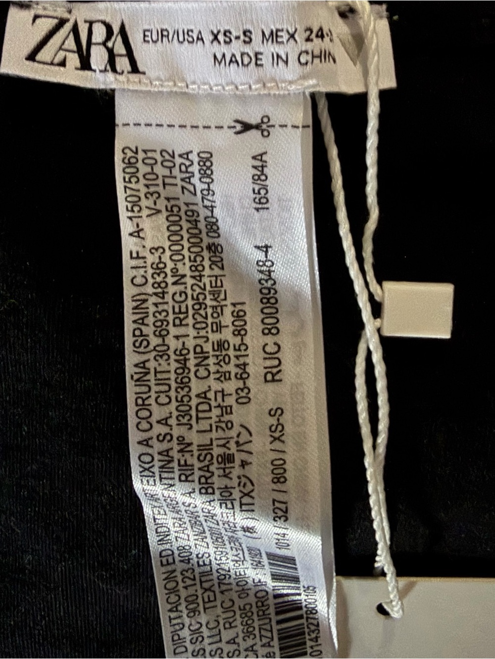 NWT Zara Black Dress XS/S - Picture 8 of 9